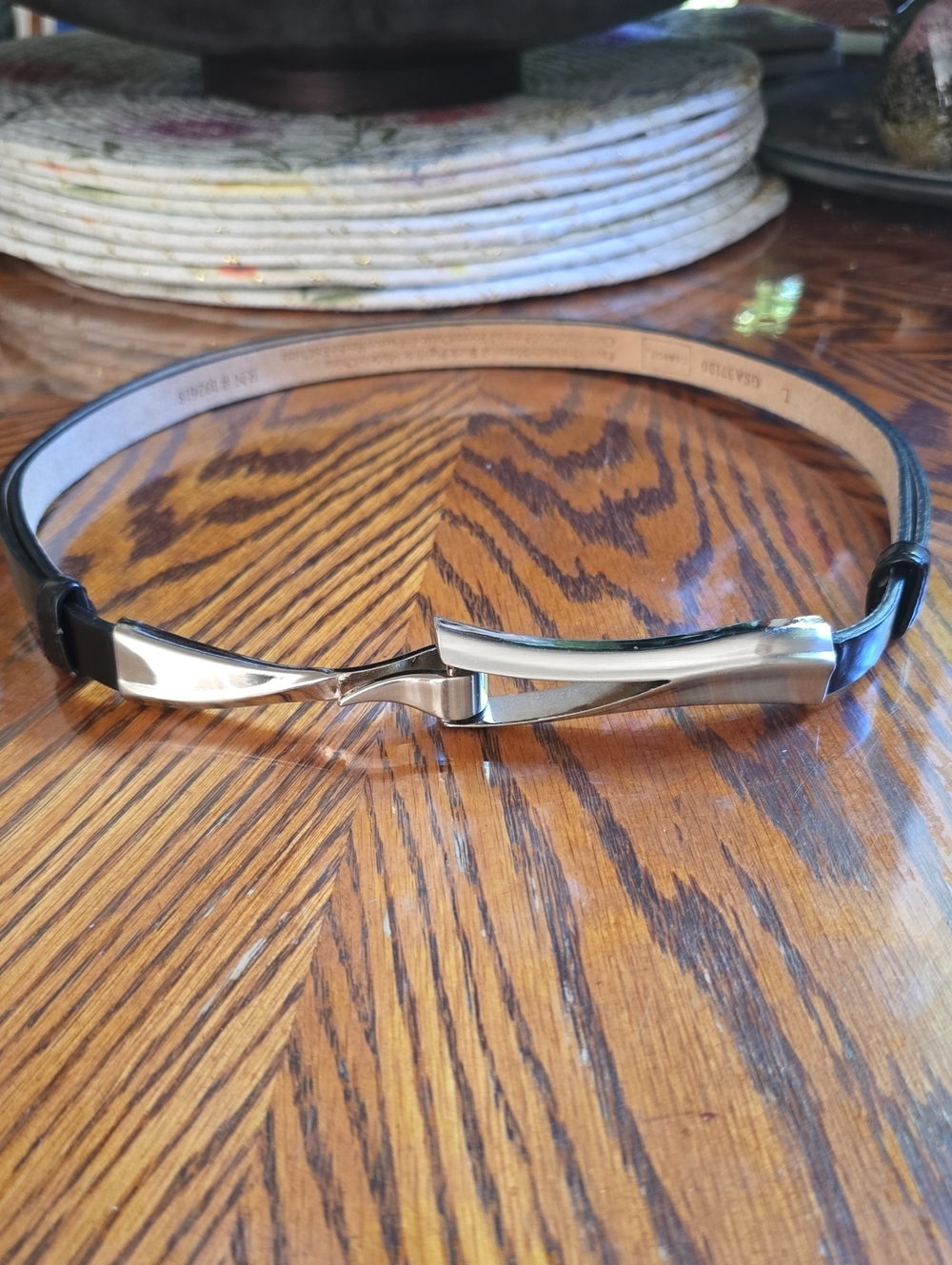 George Adjustable Pig Hide Leather Belt